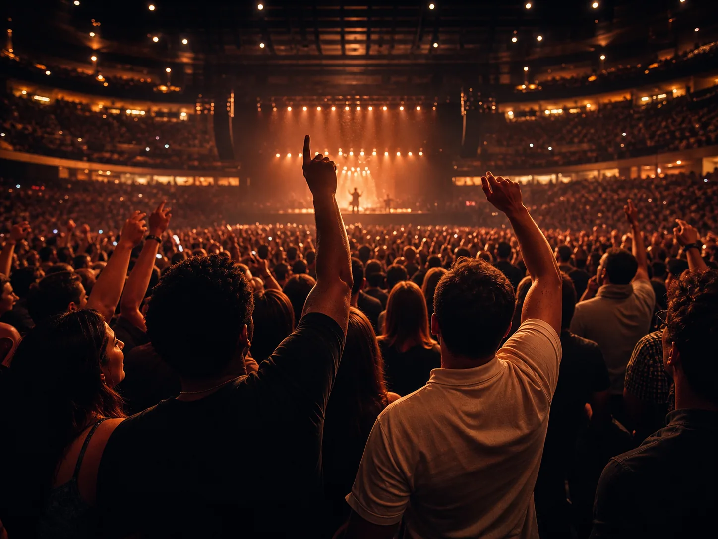 Illustrative image of fans at a live concert